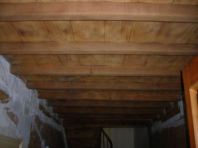 decapage plafond bois